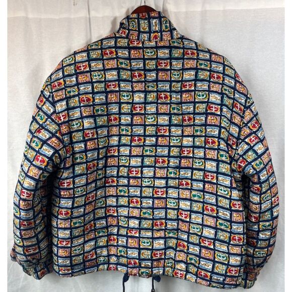 Vintage Nautical Maritime Boating Sailing Puffer Jacket L/XL - Picture 4 of 7